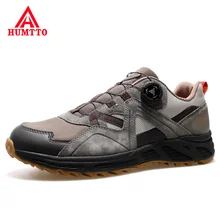 HUMTTO Brand Waterproof Man Shoes Luxury Designer Leather Casual Shoes Mens Breathable Hot Sale Fashion Black Sneakers for Men