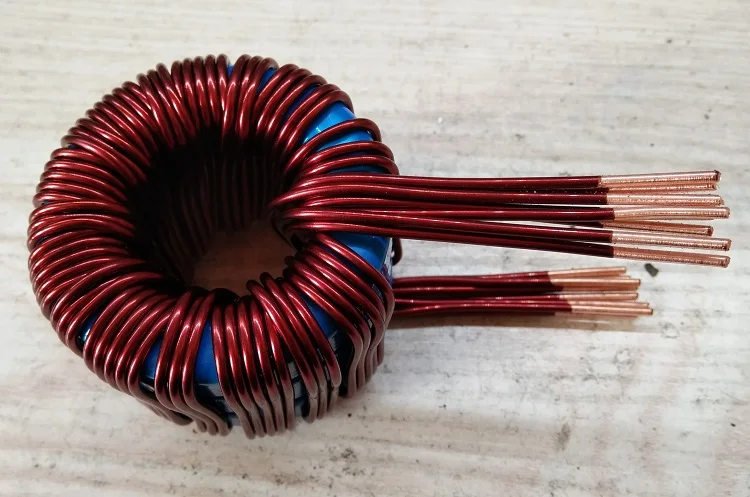 Высокомощный индуктор из феррокремния и алюминия 45 мкГн 210A/160A/80A|Детали