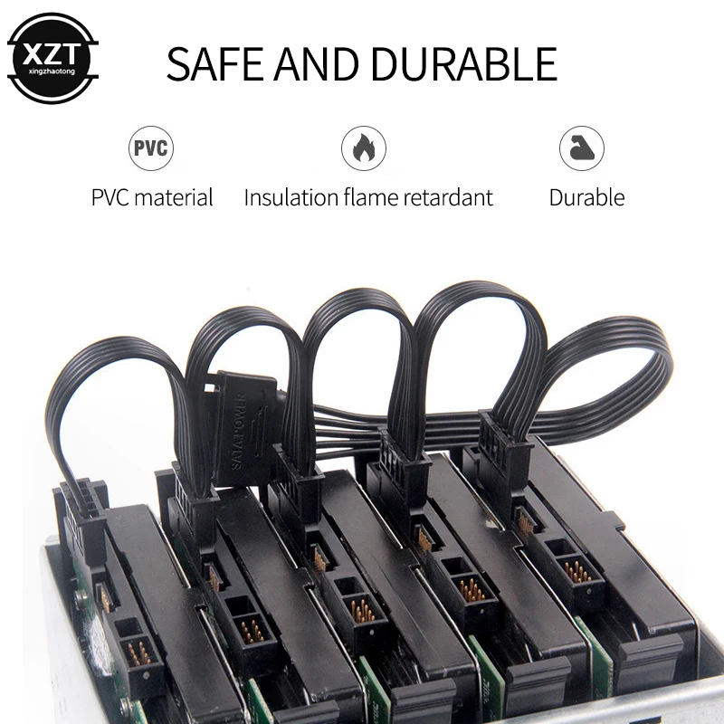 ПК для жесткого диска компьютера 4Pin Женский IDE/SATA Molex 1 до 5 Распределитель SATA