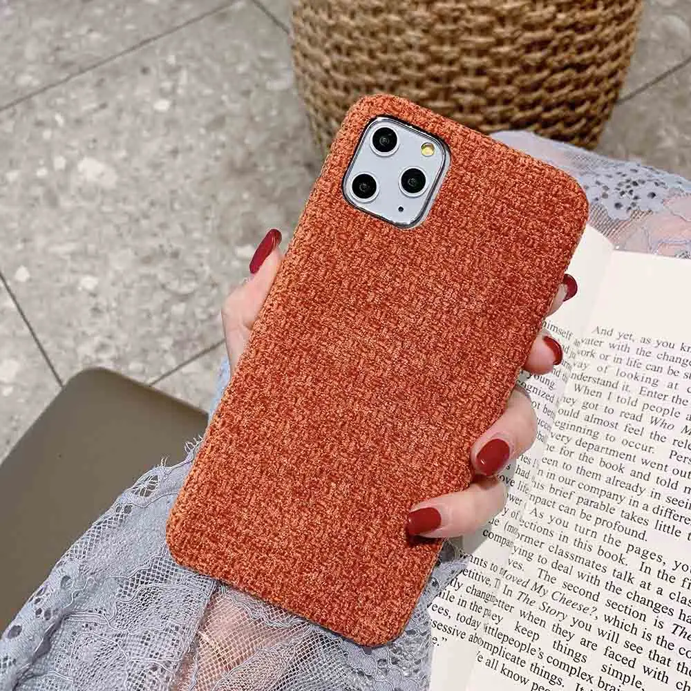 Мягкий чехол из ТПУ с тканевой сеткой для iPhone 11 Pro Max XS XR Ультратонкий силиконовый