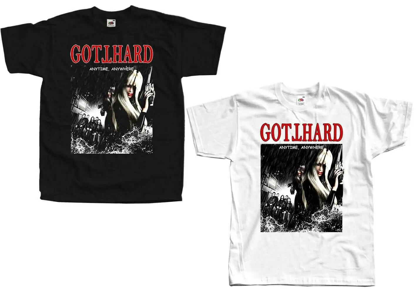 Gotthard в любое время любом месте футболка черный белый 100 хлопок все размеры S 5Xl |