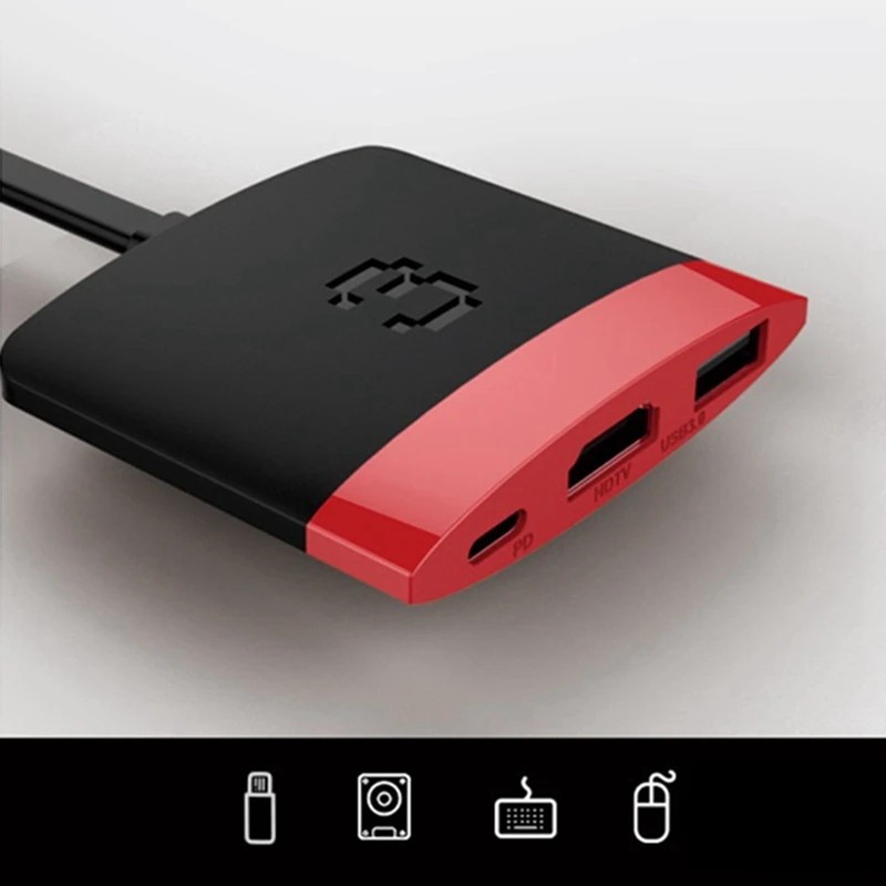 

3-in-1 Hub HDMI to Type-C Docking PD Fast Charge USB3.0 4K Conversion Dock