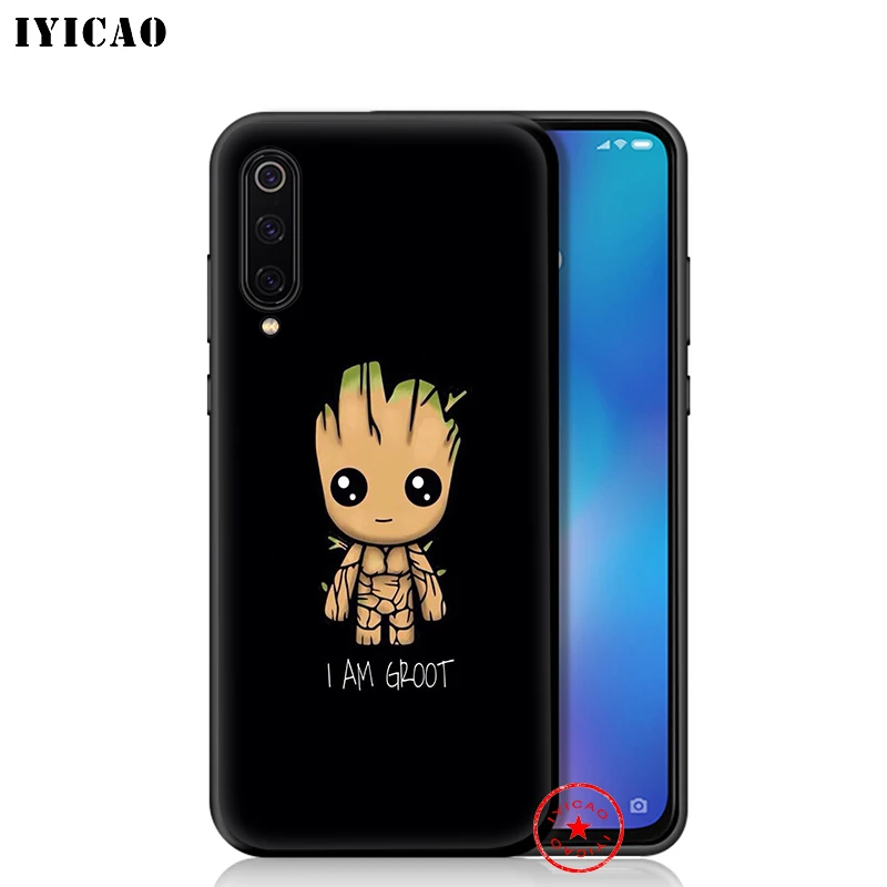 IYICAO I am a Groot мягкий чехол для Xiaomi Mi A3 A2 A1 10 9T CC9E CC9 9 8 6 Se Lite F1 5X 6X MiA1 MiA2 MiA3 |