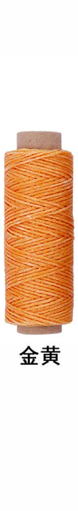 150D 50M Flat Waxed Thread Wax String Cord Sewing Craft Tool Portable for DIY Handicraft Leather Products | Дом и сад