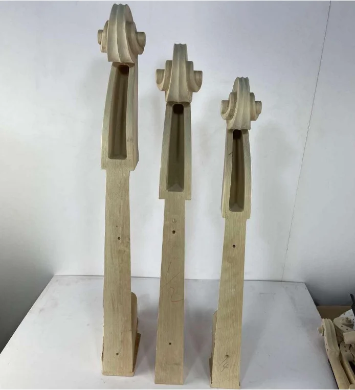 1 PCS 3/4 upright double bass maple neck,1/2 Upright Bass Maple Head of 1/4 Contrabass enlarge