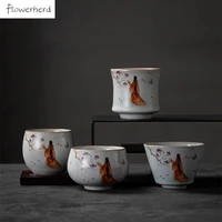 large japanese style ceramic tea cup teaware kung fu tea set cup tea cup set