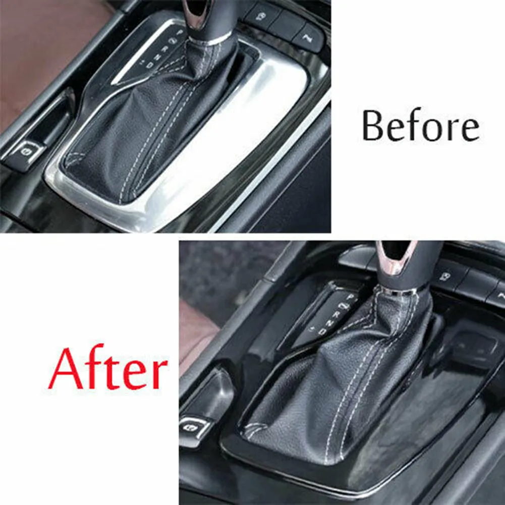 

Trim Gear Shift Cover ABS Black Car Central Console Decor Gear Shift Knob