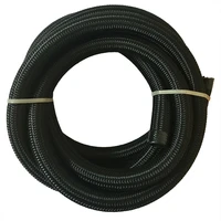 5m an12 black racing hose nylon stainless steel hose fuel line universal oil cooler hose pipe