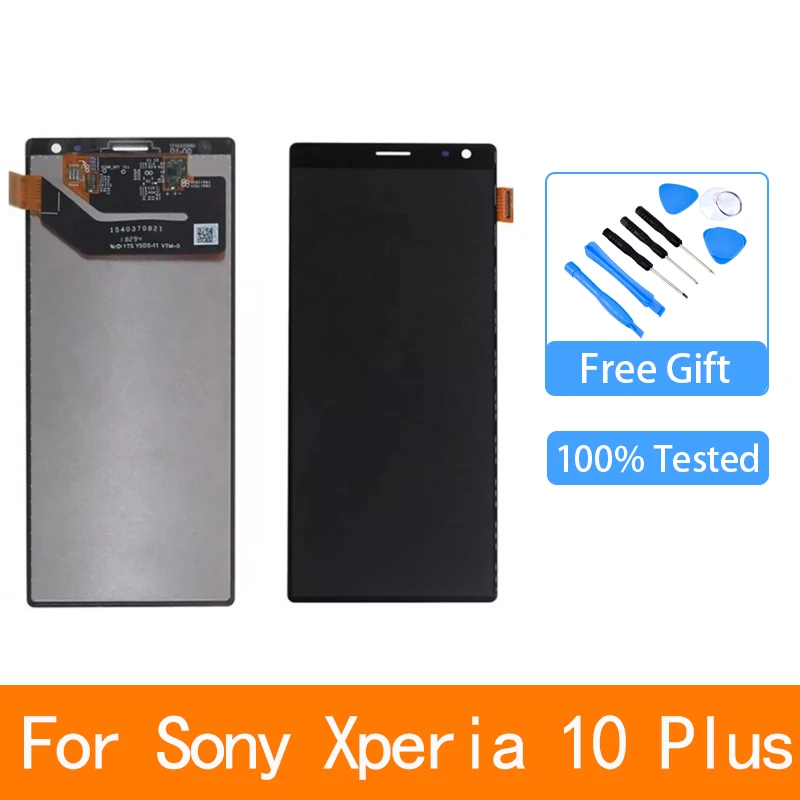 

Оригинальный новый дисплей 6,5 дюйма для Sony Xperia 10 plus, ЖК-экран с сенсорным дигитайзером в сборе, протестированный ЖК-экран pantalla