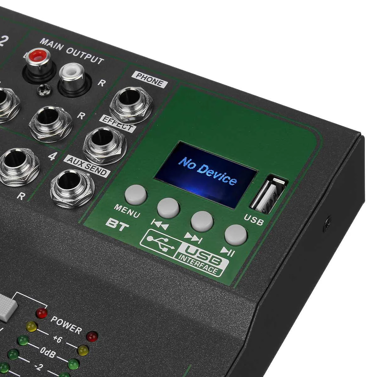 Портативный аудио микшер с Bluetooth USB DJ звуковая микшерная консоль MP3 Разъем 4 канала