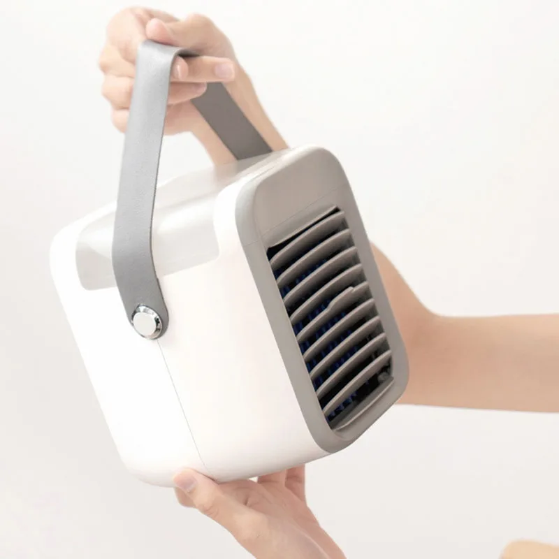 

Portable Mini Air Conditioner Fan Personal Space Cooler Home Office Desk Air Conditioning Gray