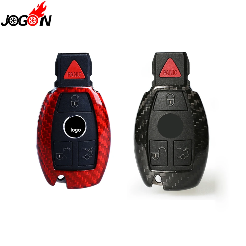 

For Benz W205 W211 W212 W221 X253 C117 W166 A B C E S R CLA GLA GLK ML GLE SLK GLC Carbon Fiber Smart Fob Key Case Shell Cover