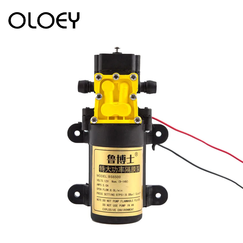 

Сельскохозяйственный Электрический водяной насос, мощный мембранный распылитель воды высокого давления, 12 В постоянного тока