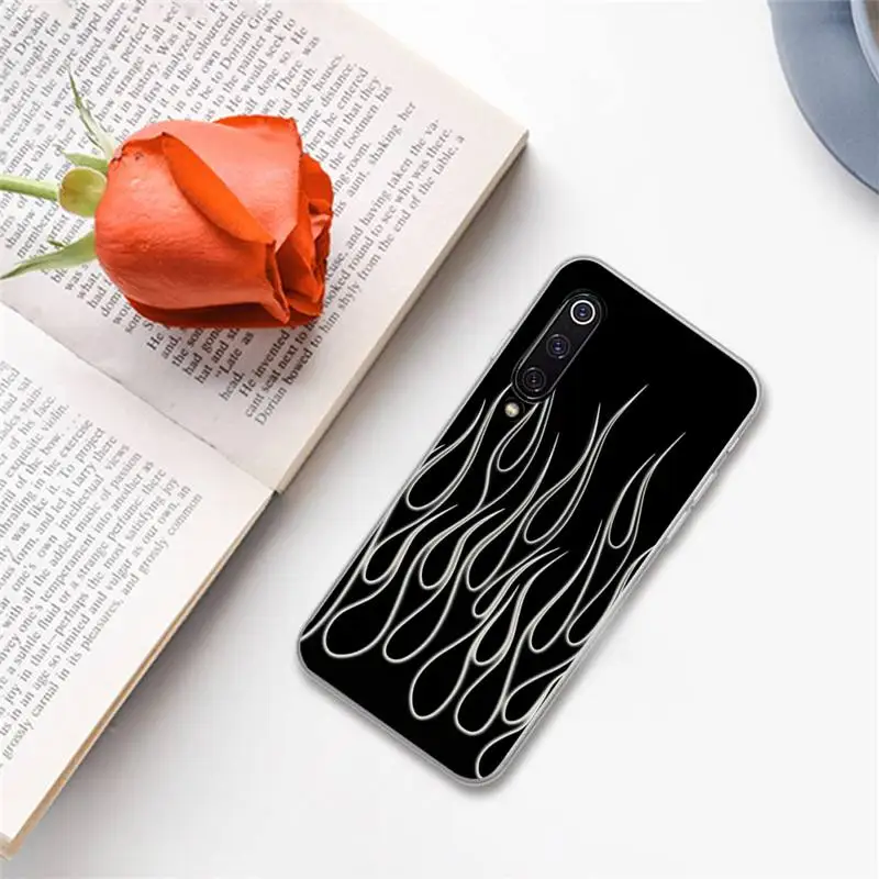 

Fire flame pattern Phone Cases For Xiaomi Redmi note 7 8 9 A t k30 max3 9 s 10 pro lite