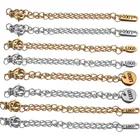 50 шт., лазерные застежки-карабины для изготовления ювелирных изделий