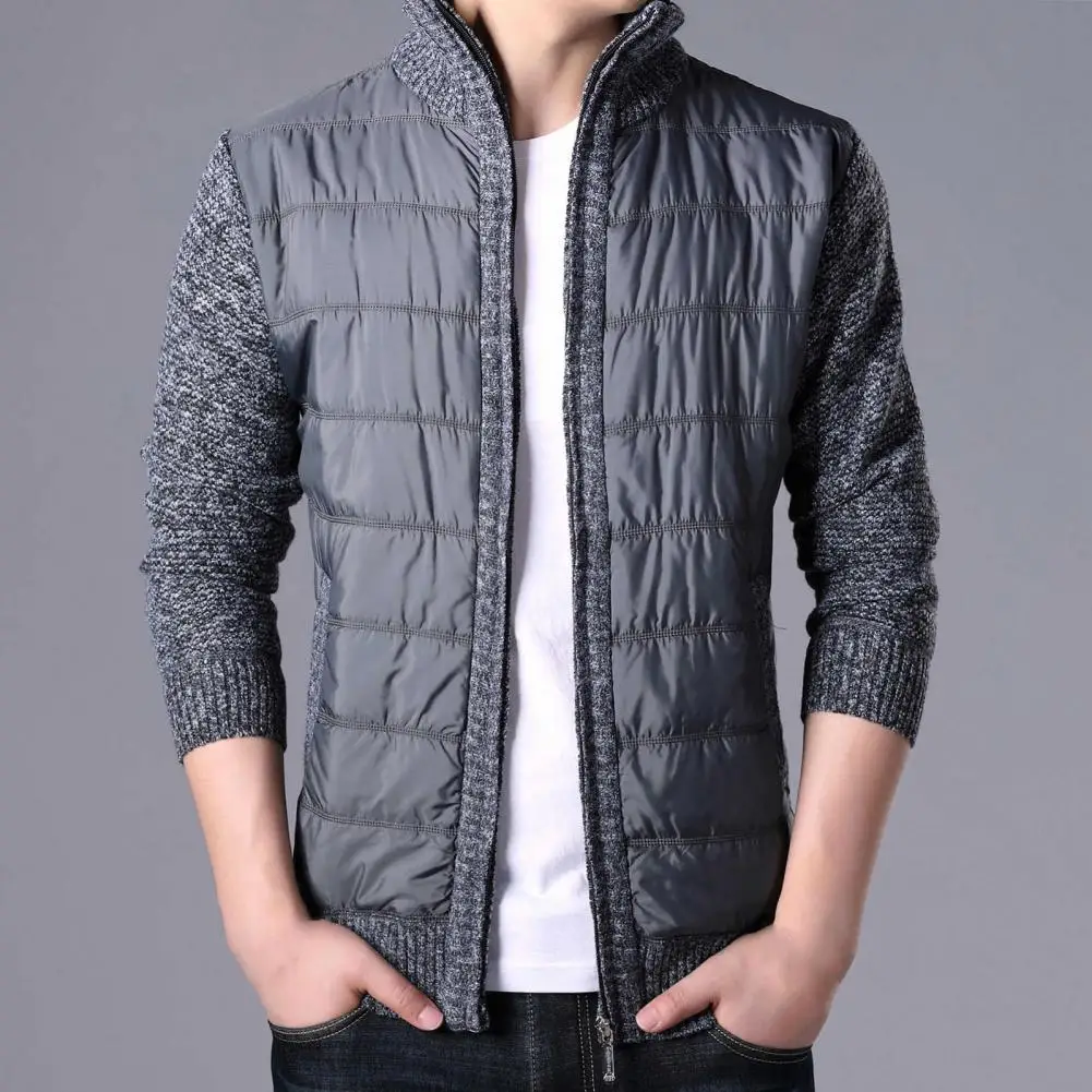 

Comfortable Fine Workmanship Thickened Men Long Sleeve Coat for Dating