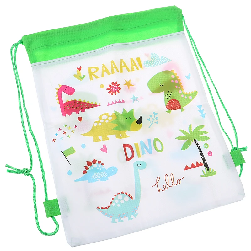 

1PCS Cartoon Dinosaur Bags Drawstring Backpack Baby Clothes Clothings Laundry Bag Children Organizer Pouch