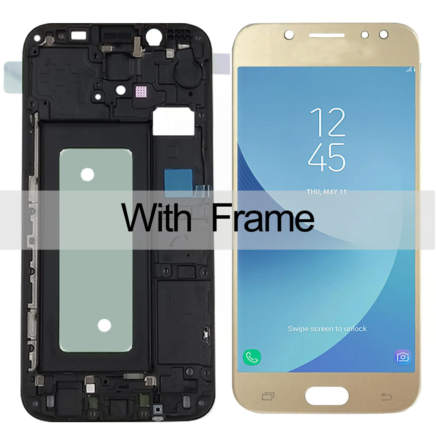 J530 ЖК-дисплей для Samsung Galaxy J5 Pro J530 J530F J530FN SM-J530F/M/DS сенсорный экран дигитайзер сборка Замена Рамки
