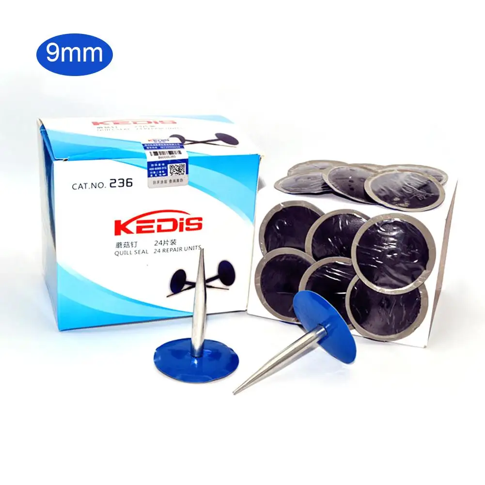 

24Pcs 4mm/6mm Car Truck Tyre Puncture Repair Tubeless Wired Mushroom Plug Patch Kit For Vehicles Car Motorcycles Tyre Puncture