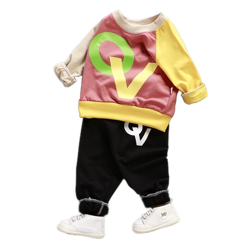 2 шт./компл.! Осенне-зимний комплект одежды из хлопка для маленьких девочек и