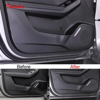tonlinker interior car door anti dirty pad cover sticker for great wall haval jolion 2021 car styling 4 pcs pu leather stickers