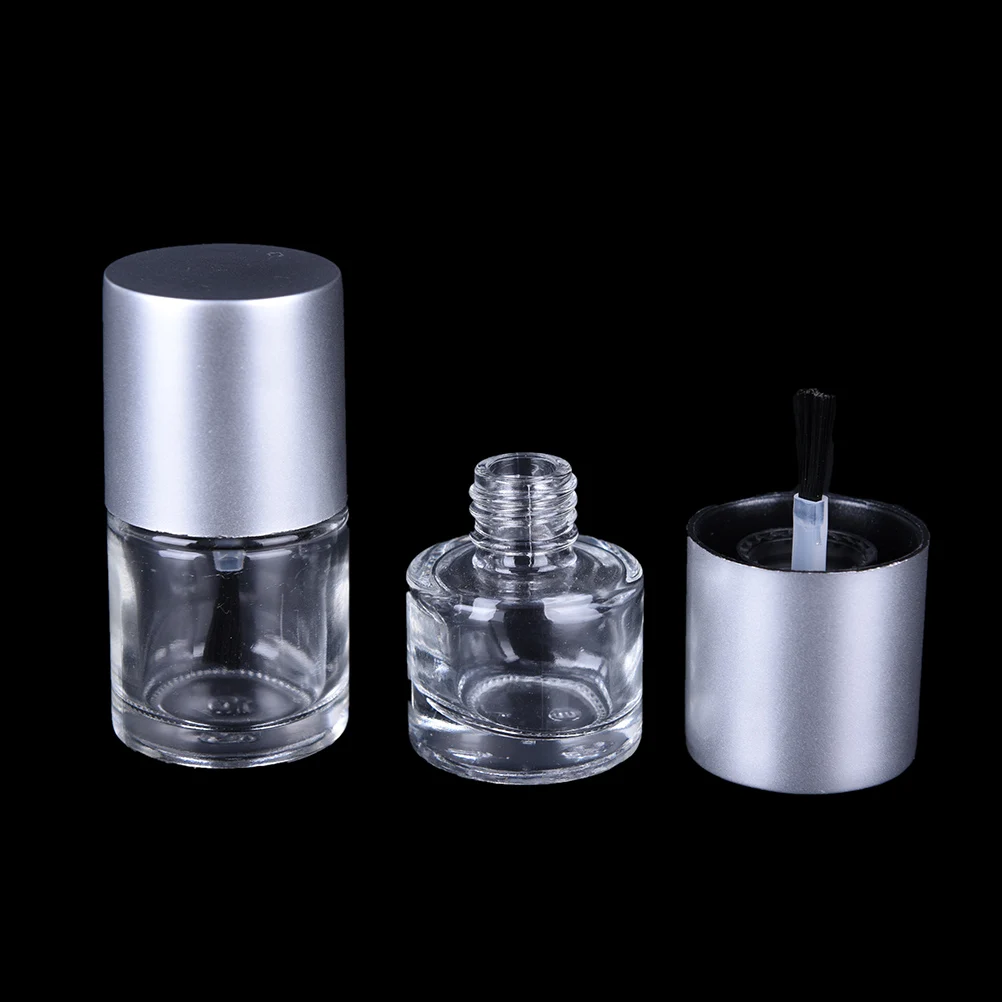 

5/8/10 мл пустой косметический контейнер стеклянные бутылки для ногтей с кисточкой прозрачная стеклянная бутылка для лака для ногтей пустые б...