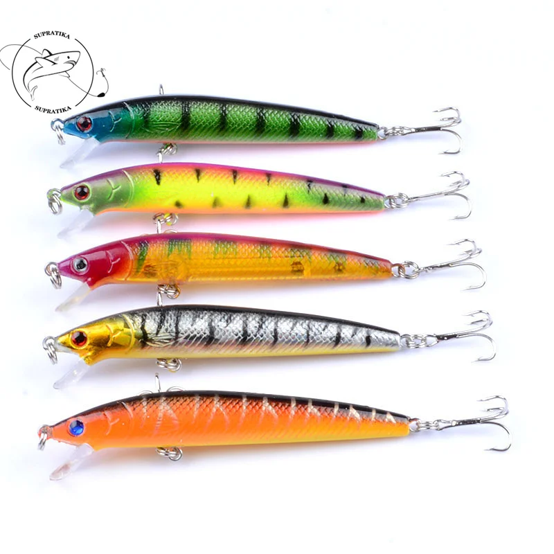 4Pcs/Lot Minnow Fishing Lure 10cm 10g Color Painting Wobblers Crankbait Artificial Bait Pike Carp Lures For Tackle Gear | Спорт и