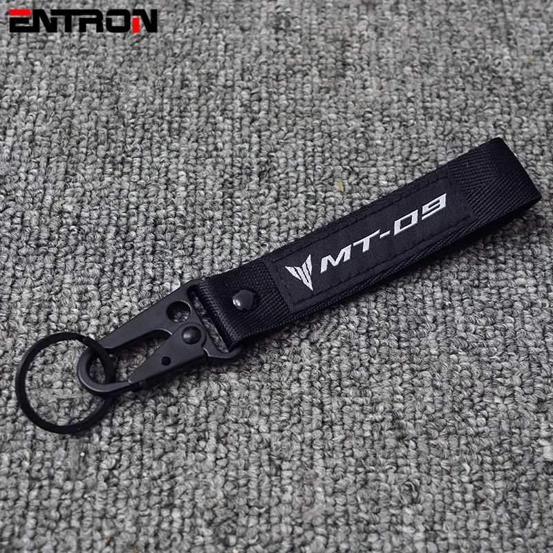 

Flash Deals Top Selling Motorcycle 3D embroidery keychain keyRing For Yamaha MT09 MT-09 FZ09 FJ09 High quality Accessories