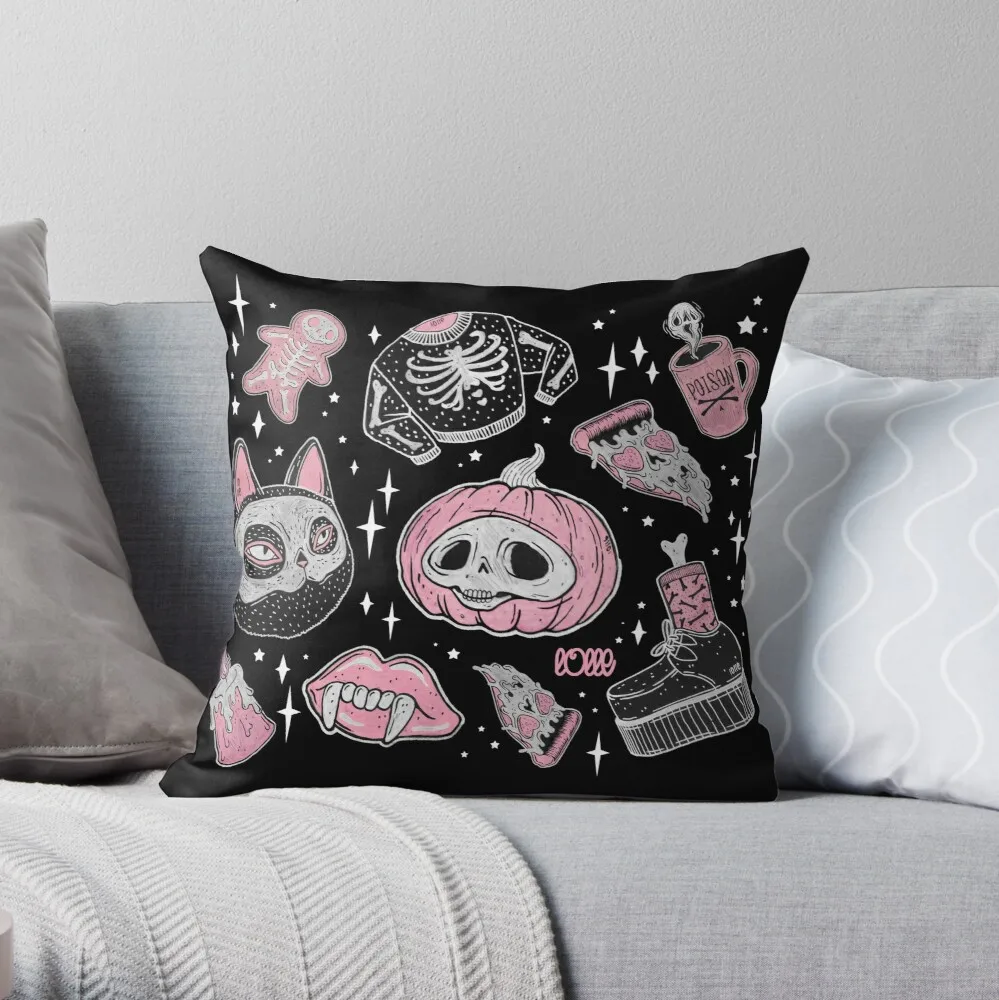

SPOOKS or CREEPS Throw Pillow Pillow Case Polyester Home Decora Pillowcases Throw Pillow Case kussensloop almohada poszewka