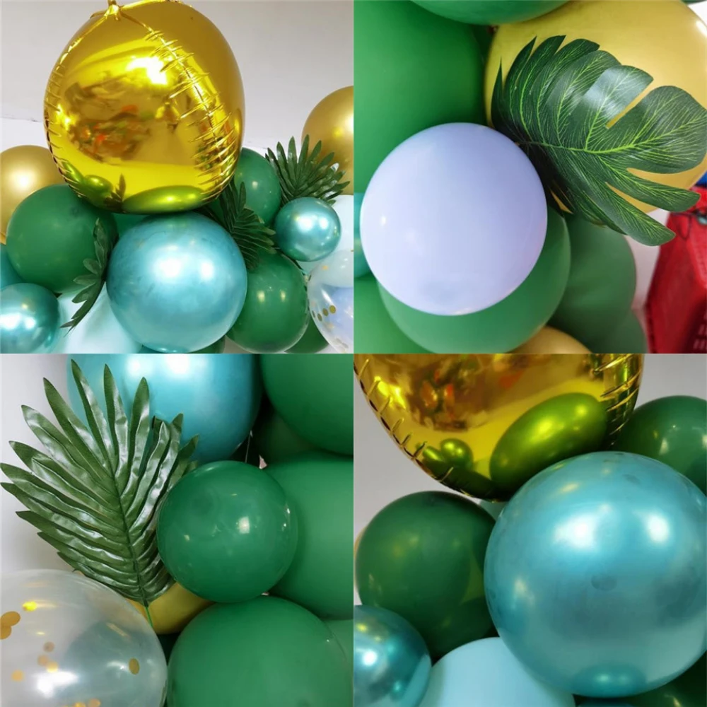 

106PCS Christmas Latex Balloon Dark Green Balloons Christmas Tree Birthday Party Kids Decoration Wedding Supplies Happy New Year