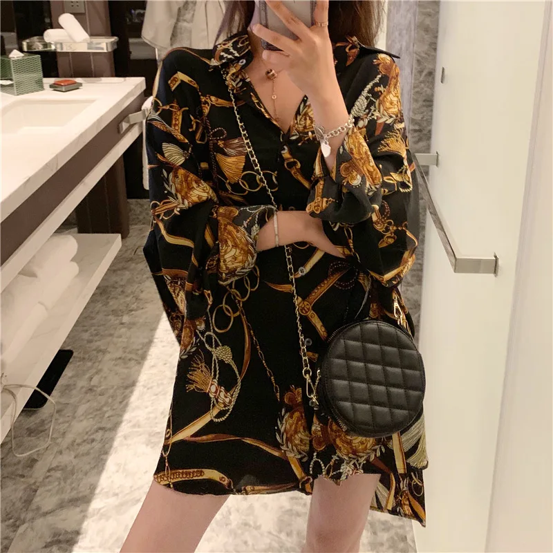 

Women Shirt 2020 New Summer Chiffon Sunscreen Mid Length Womens Tops and Blouses Womens Clothing