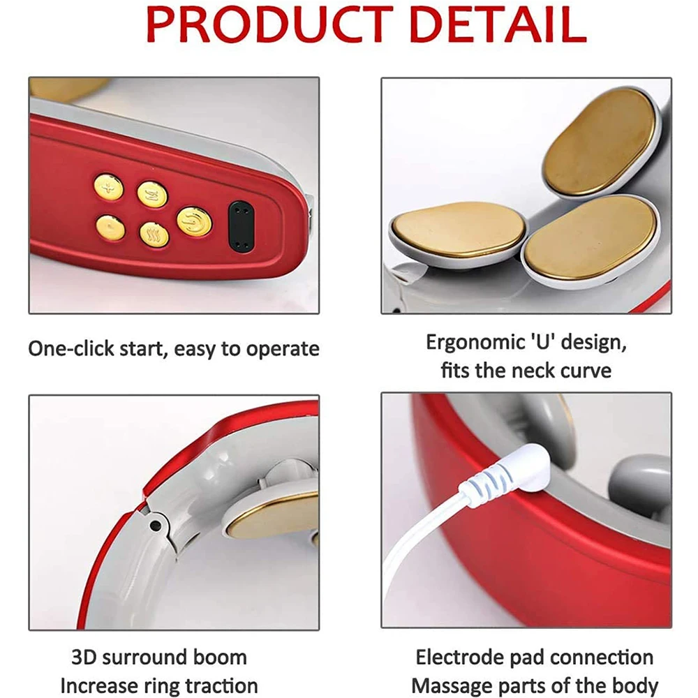 Электрический массажер для плеч и шеи с USB зарядкой|Шея массажный инструмент| |
