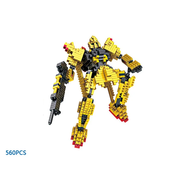 Горячие робот войны Строительные кирпичи MSN 100 Золотой gundam Z микро алмазный блок