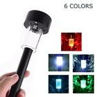 1 шт. разноцветное украшение для сада, уличный светильник для дорожек, светящийся в темноте, теплый белый светодиодный светильник на солнечной батарее для газона