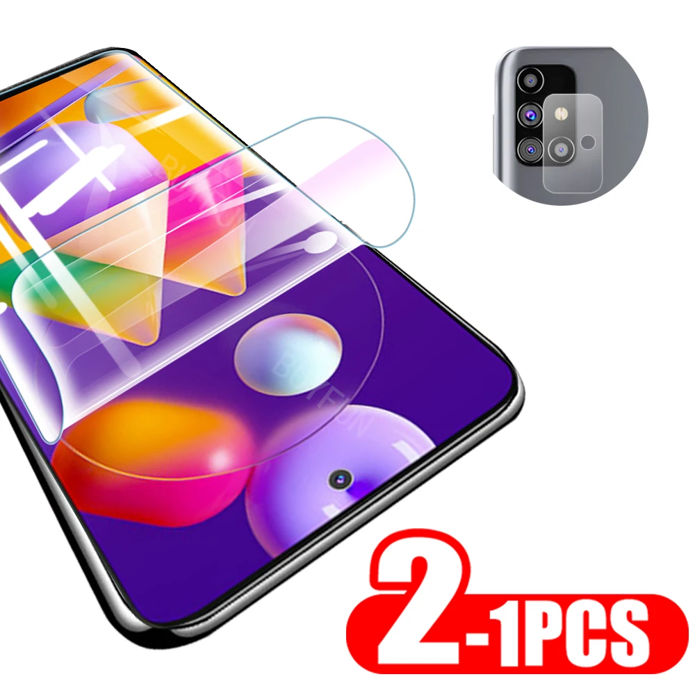 

Гидрогелевая пленка для Samsung Galaxy M31S, Защитная пленка для экрана камеры Samsung m31, m51, m30s, 1-2 шт.