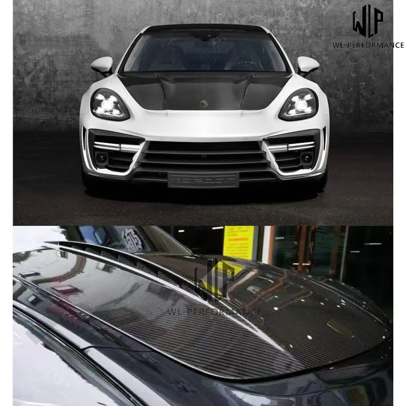 Высококачественные чехлы на передние капоты двигателя из углеродного волокна 971