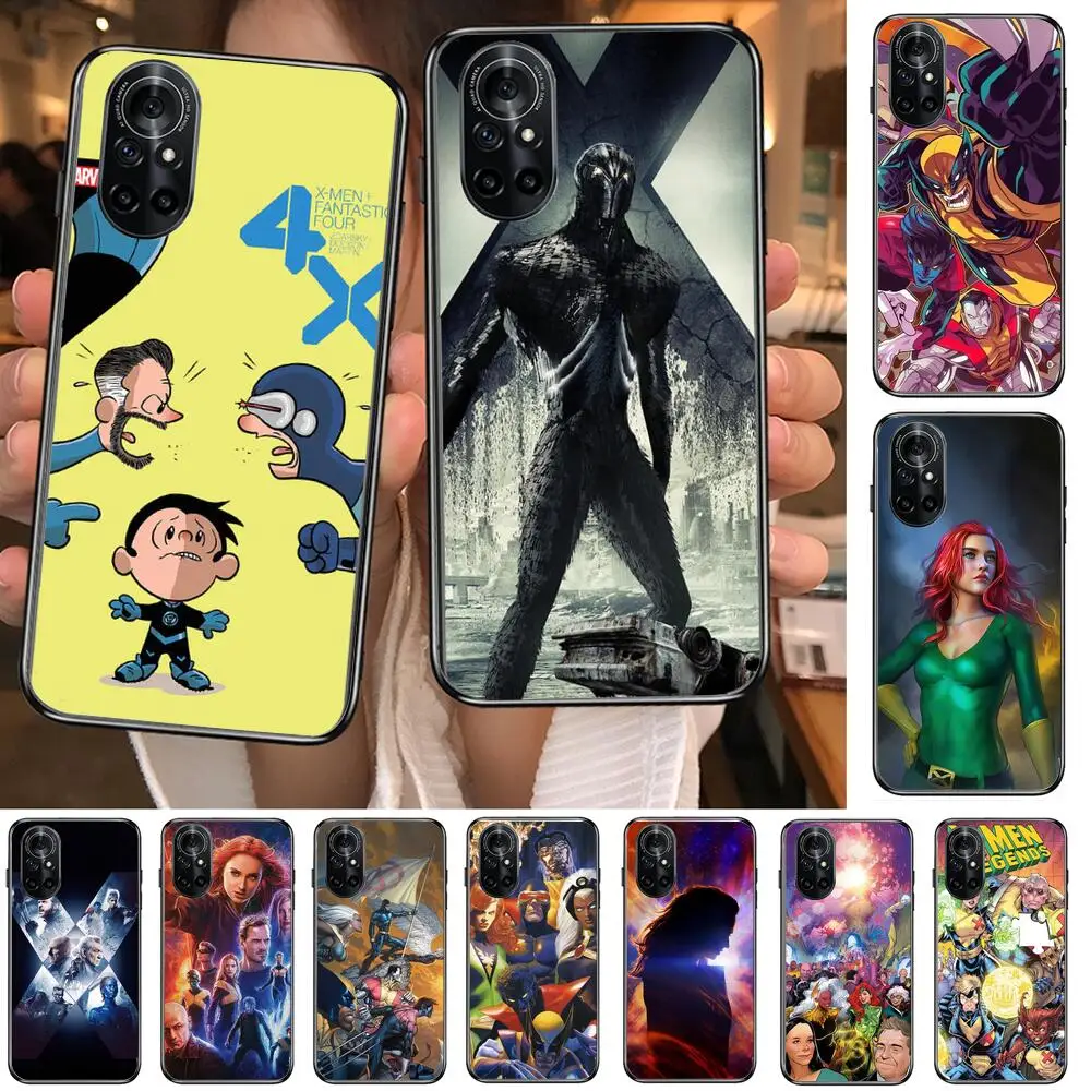 

marvel x-men Clear Phone Case For Huawei Honor 20 10 9 8A 7 5T X Pro Lite 5G Black Etui Coque Hoesjes Comic Fash design