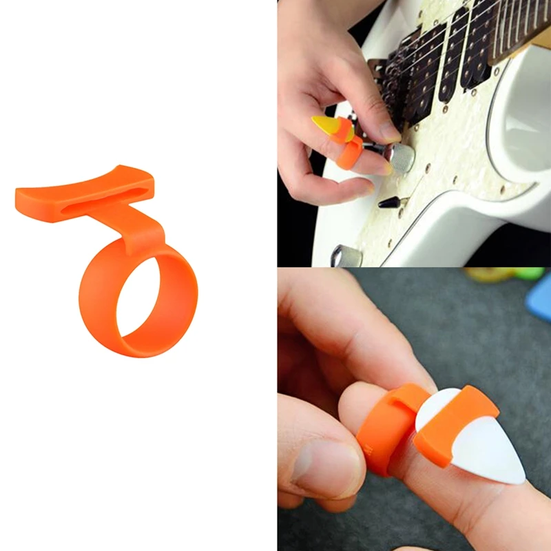

Guitar Pick Anti-Slip Finger Cots, Starter Accessories, Bakelite Guitar Beginner Pick Aid
