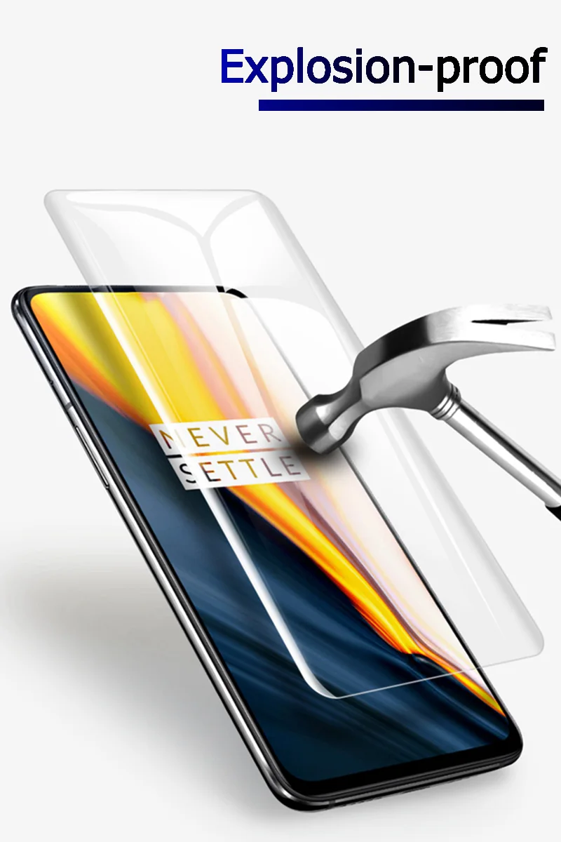 Изогнутая Защитная пленка для Oneplus 7 Pro 7T полное покрытие экрана не закаленное