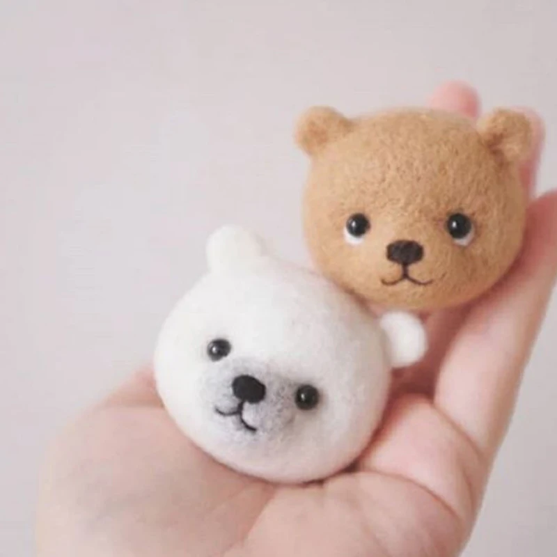 Шерстяное войлочное ремесло сделай сам модный Индивидуальный медведь