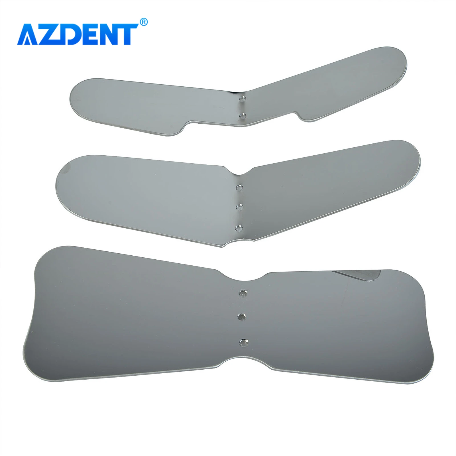 

Стоматологические Ортодонтические фотозеркала AZDENT, 3 шт., односторонний отражатель, внутриротовая клиника, нержавеющая сталь, большой мале...