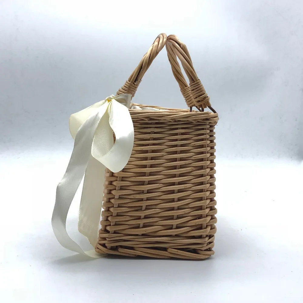 Сумка из ротанга в японском стиле соломенная сумка для женщин летняя женская