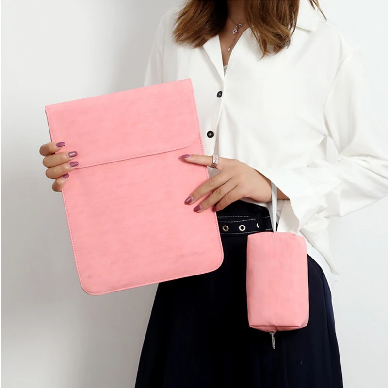 Ультратонкий чехол для ноутбука из искусственной кожи Macbook Air 13 2018 Pro 11 14 15 Touch Bar