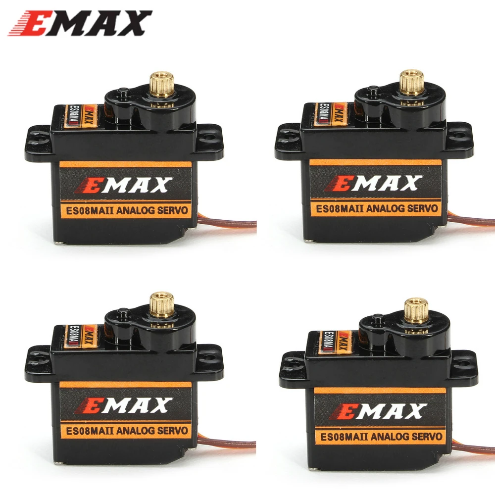 1 шт. EMAX ES08MA II 12g мини металлическая Шестерня Аналоговый сервопривод для модели