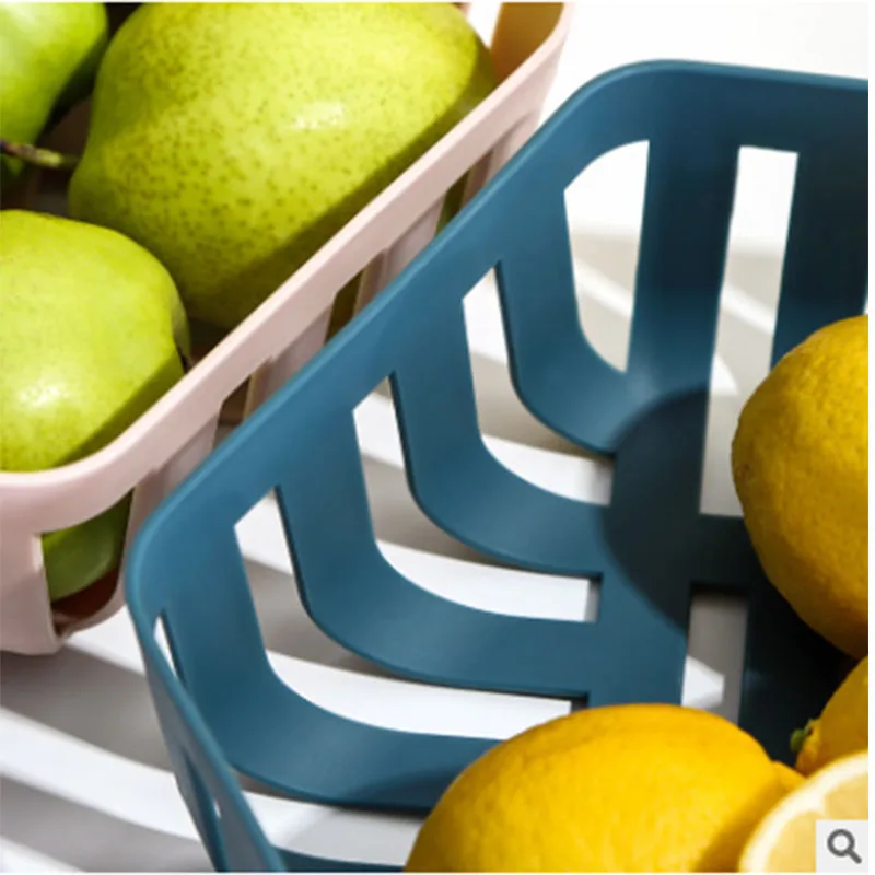 Пластиковая корзина для фруктов скандинавские Ins хранения домашних запасов