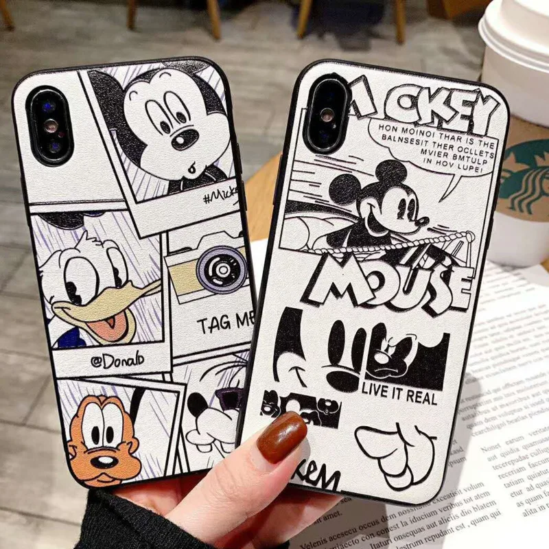 Милый Микки Дональд Дак Чехол для мобильного телефона iPhone X XS XR XSMax 8 7 6 6S PluSTPU
