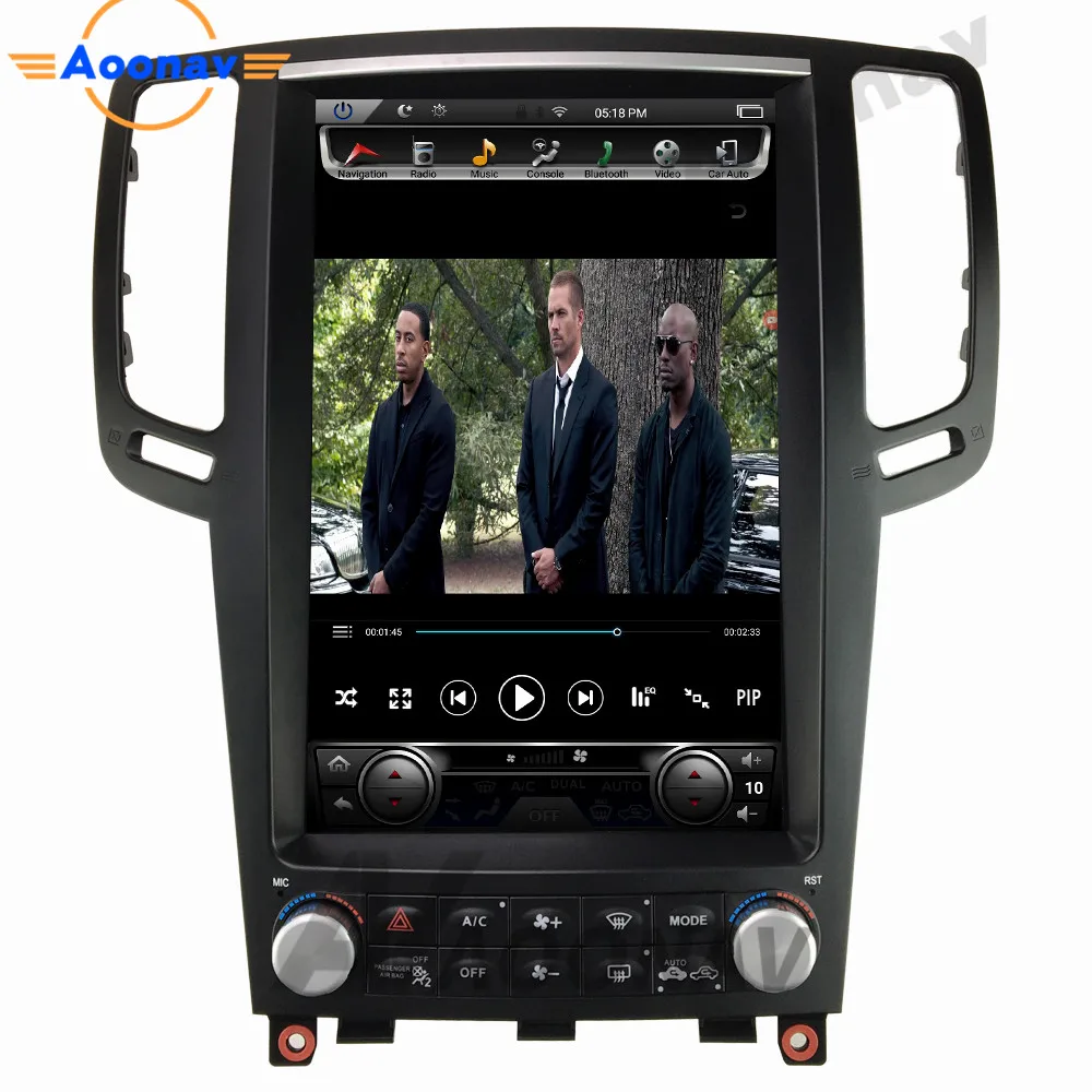 Автомобильный мультимедийный стереоплеер с вертикальным экраном IPS HD в стиле