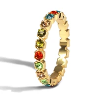 2021 cz rhinestone rings for women elegance zircon rings wholesale jewelry accessories fashion wedding gift