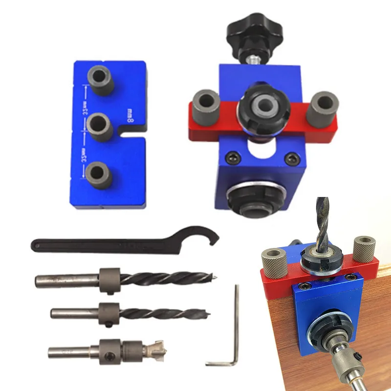 Деревообрабатывающий устройство Doweling карман отверстие сверлильный локатор джиг