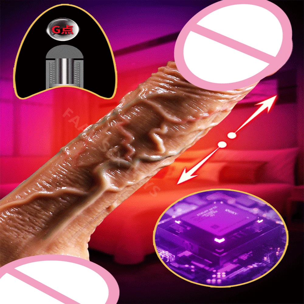 Водонепроницаемый нагревающийся огромный фаллоимитатор силиконовый